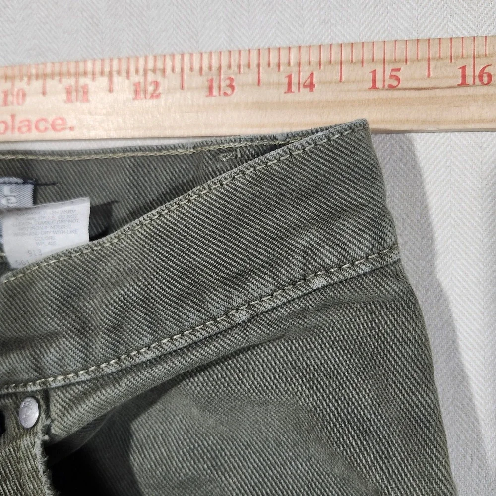 Vintage Levis SilverTab Loose Olive Green Jeans Made in USA 31x32 501-0596